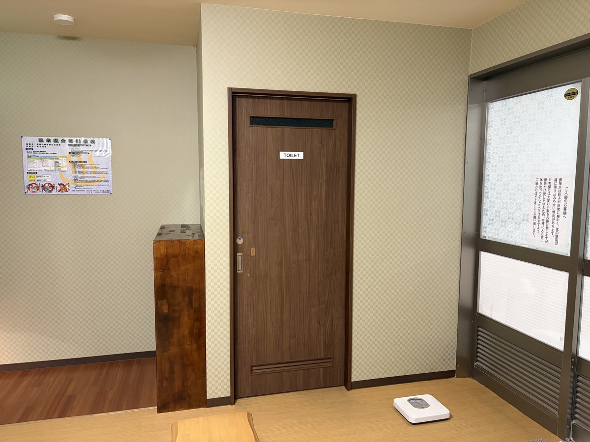 脱衣所のTOILETドア