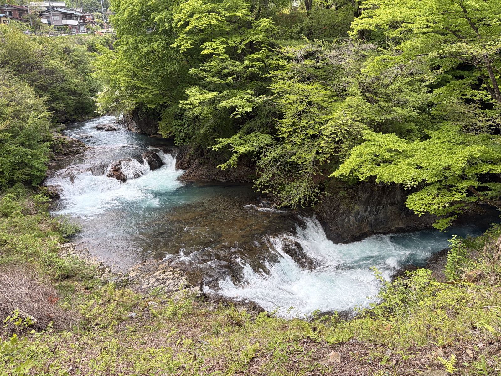 甌穴上流側・段差の滝