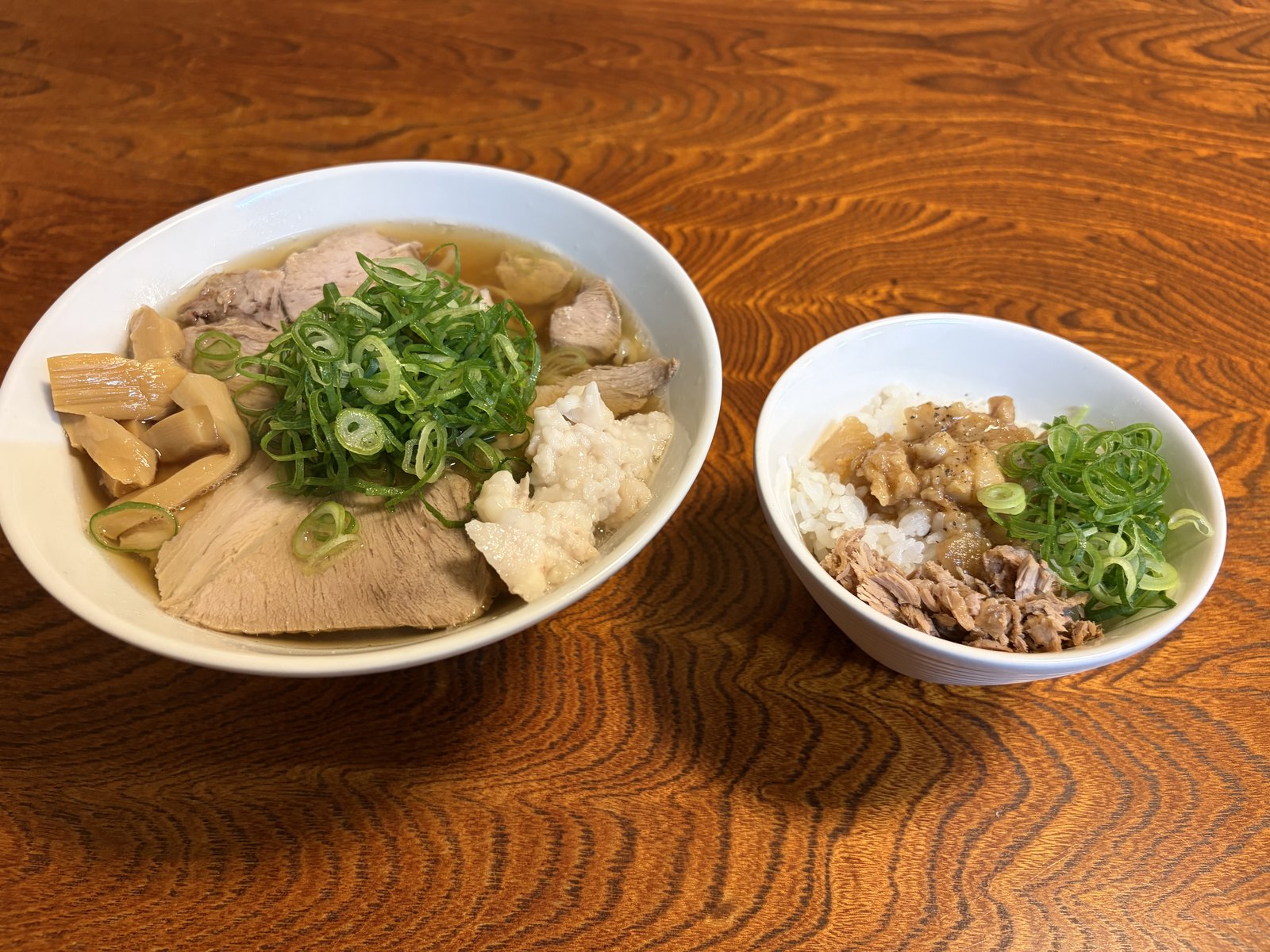 肉出汁中華そばと槻ノ木ライス