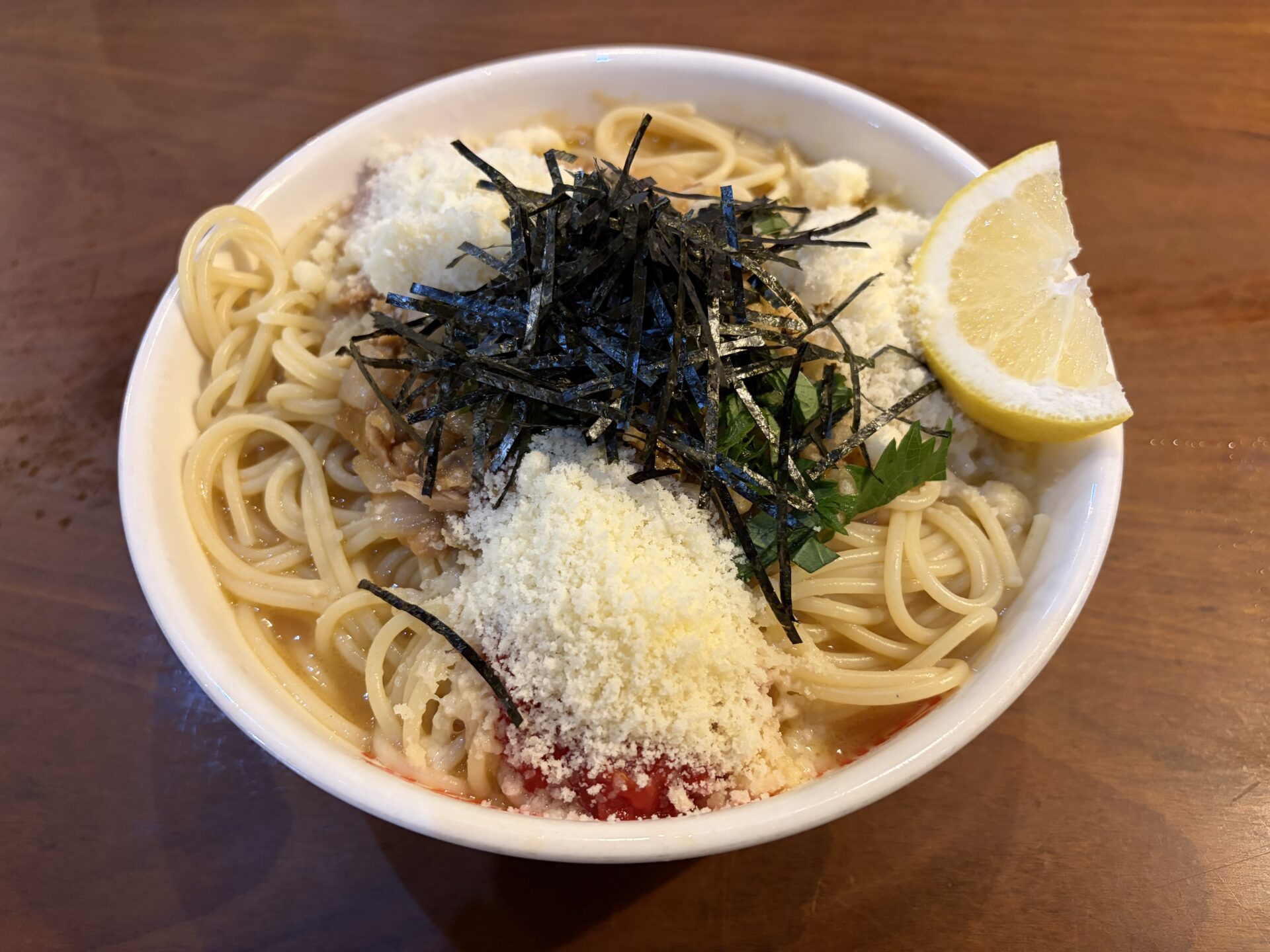 スープ納豆パスタ（ハーフ）