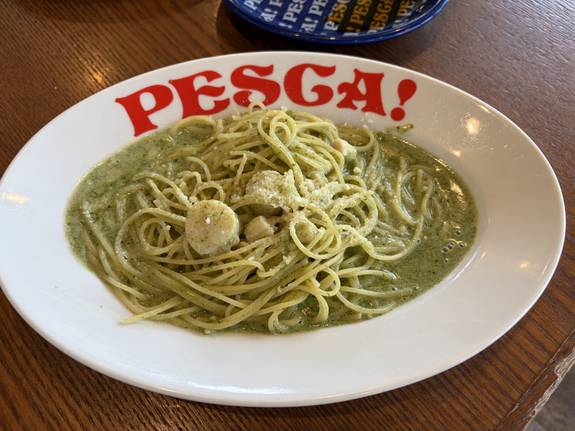 サラダセットで選んだホタテとバジルのクリーム